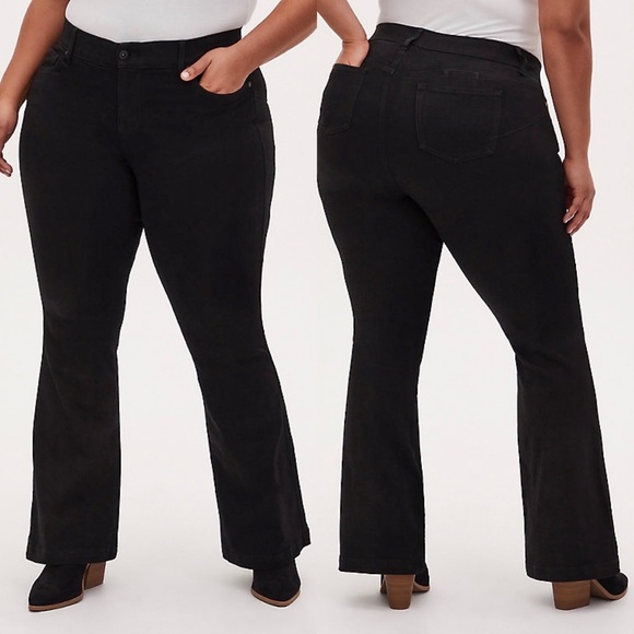 torrid Denim - Torrid Denim Black Wash Flare Jeans